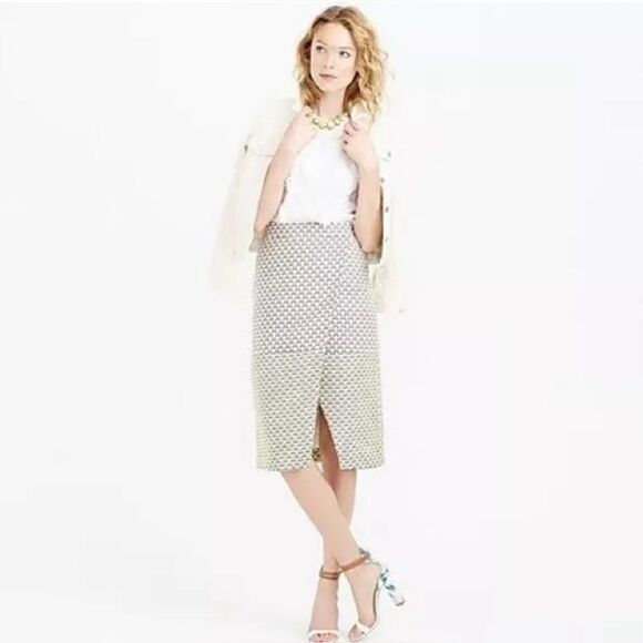 J. Crew Collection Italian Faux Wrap Skirt - Picture 2 of 10